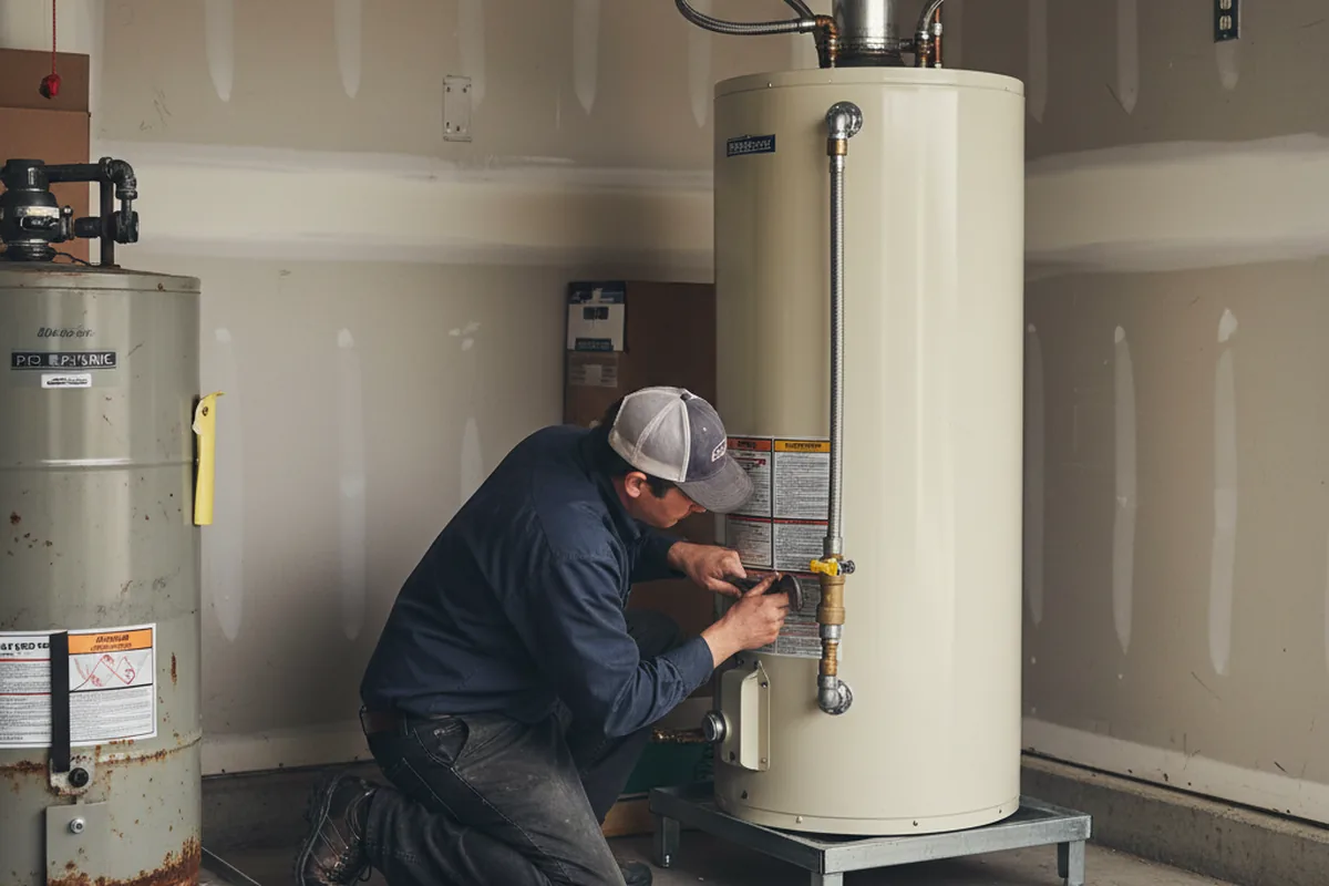 Water heater and shutoff valve replacement in Malvern